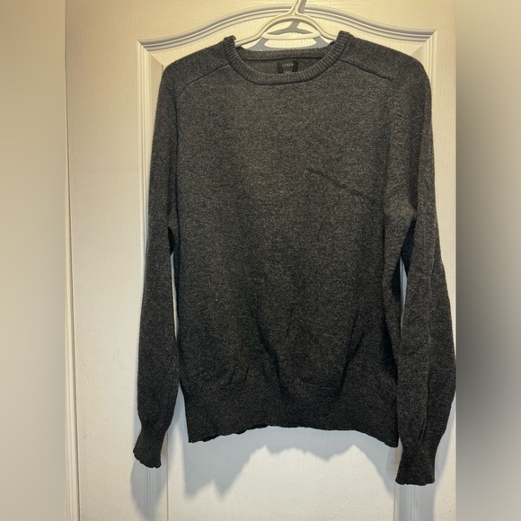 305- J Crew 100% lambs wool crew neck sweater - Picture 6 of 11
